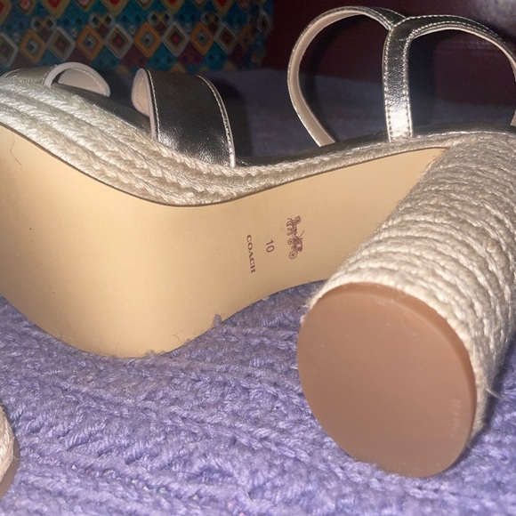 Coach Talina Sandle in CHAMPAGNE size 10 - Picture 3 of 7